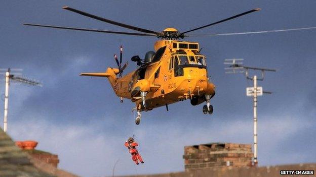 Sea king helicopter