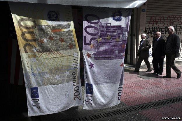 Euro towels in Greece