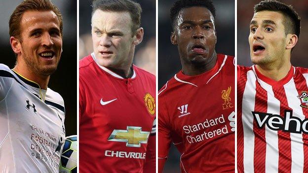 Harry Kane, Wayne Rooney, Daniel Sturridge, Dusan Tadic