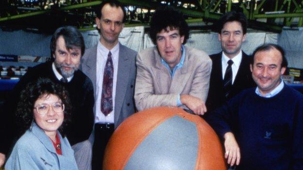 Top Gear presenting line up in 1992