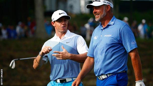 Rory McIlroy with Darren Clarke