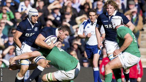 Scotland were hammered 40-10 by Ireland at Murrayfield