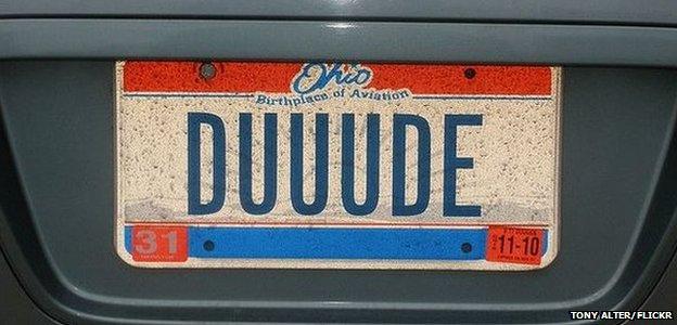 Duuude plate