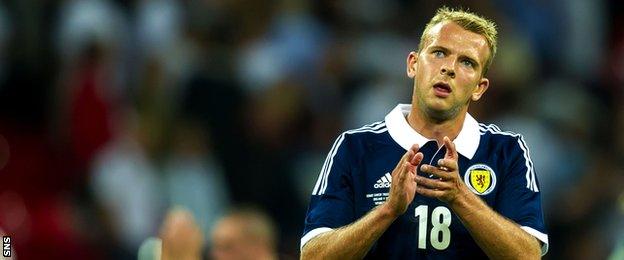 Scotland forward Jordan Rhodes