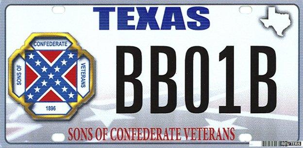 Texas Sons of Confederate Veterans licence plate