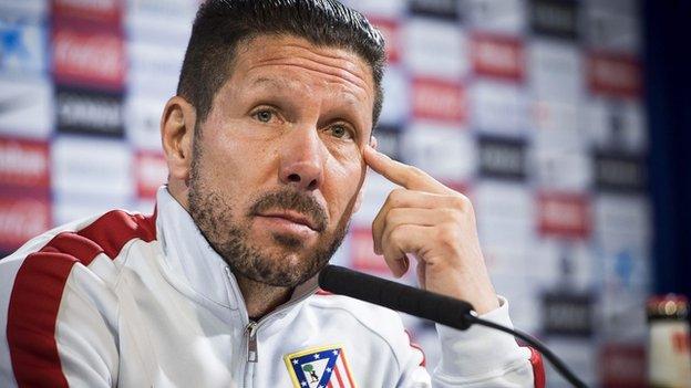 Atletico Madrid coach Diego Simeone