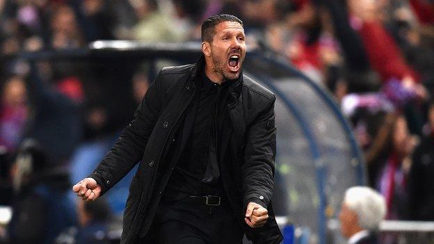 Atletico Madrid coach Diego Simeone