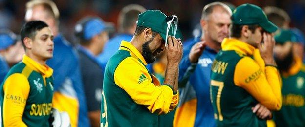 South Africa show their despair