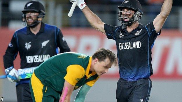 Grant Elliott celebrates