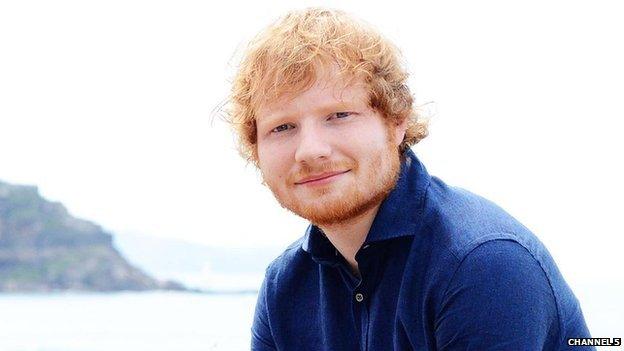 Ed Sheeran on Summer Bay beach