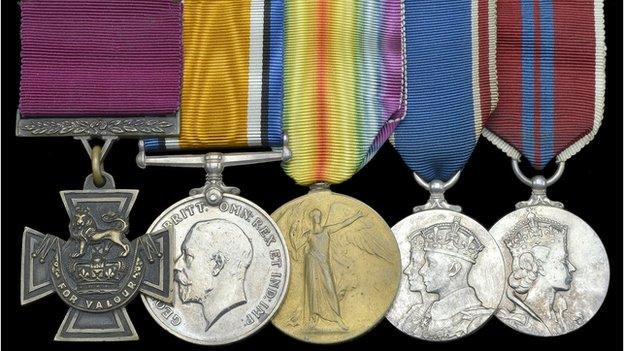 Pte James Towers' medal collection