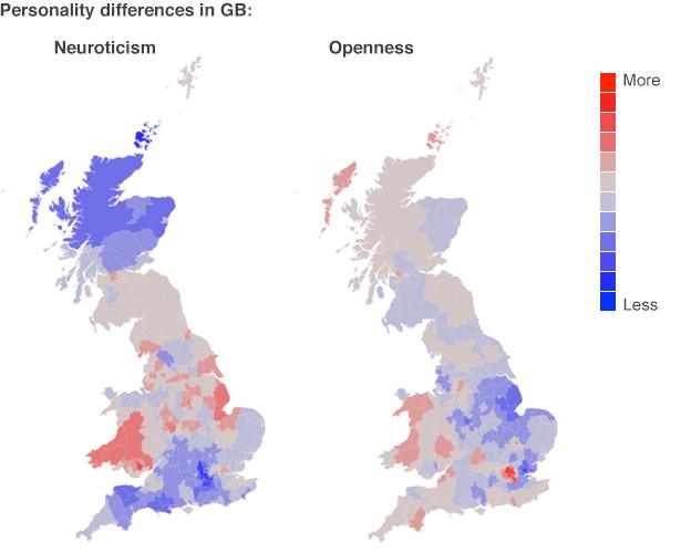 Neuroticism, openness