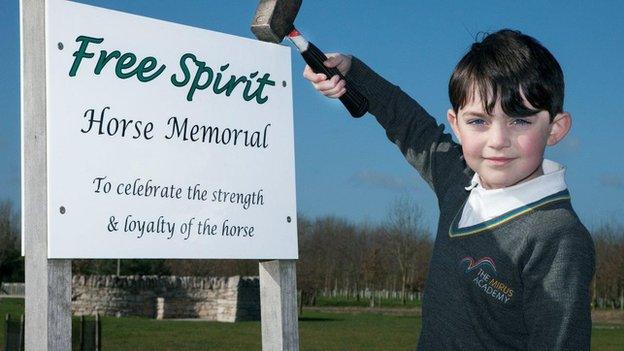 Harrison Sanders at National Memorial Arboretum