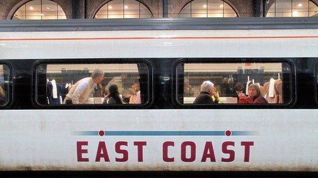 An East Coast line train