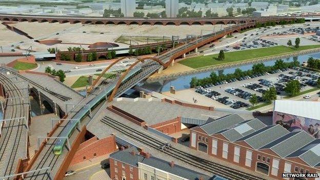 Drawing of the Ordsall Chord