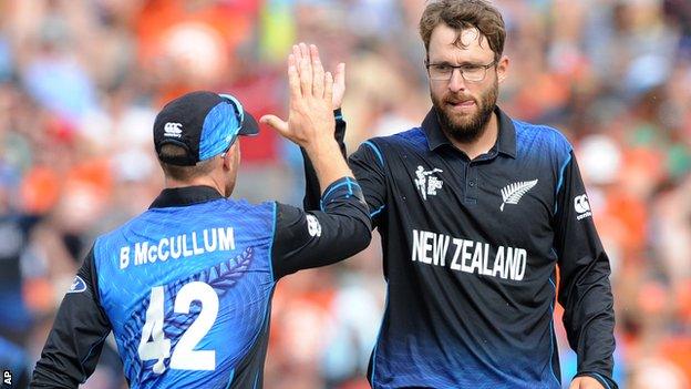 Brendon McCullum and Daniel Vettori