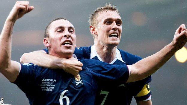 Scott Brown and Darren Fletcher