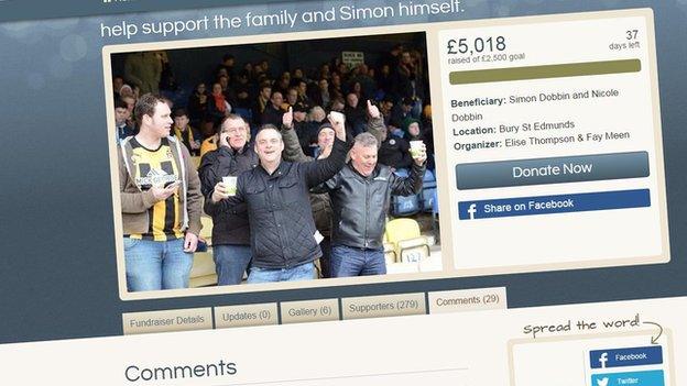 A fundraising page has been set up to raise money to meet the travel costs of Mr Dobbin's family