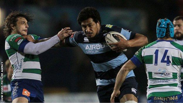 Filo Paulo in action for Blues against Treviso