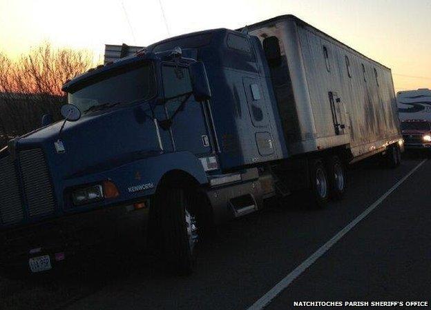 Truck stuck in muddy lay-by