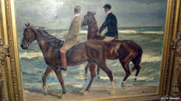 Max Liebermann's Two Riders on the Beach