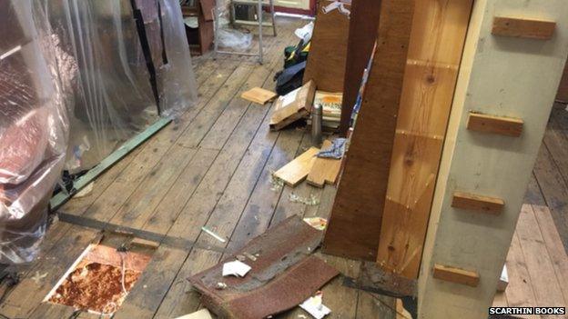 Damage at Scarthin Books