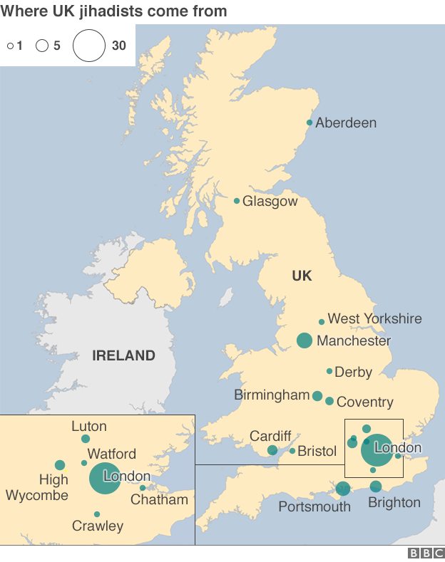 Map of the UK