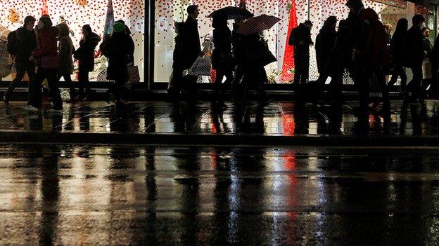 Shoppers in London