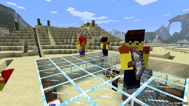 A screengrab from the Minecraft game