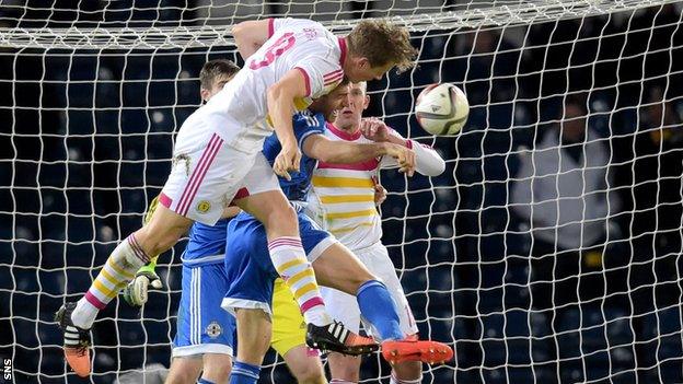 Christophe Berra scored his third goal for Scotland