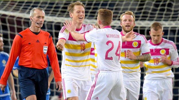 Christophe Berra scored his third goal for Scotland