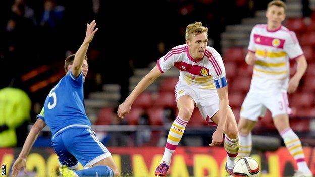 Darren Fletcher captained Scotland against Northern Ireland