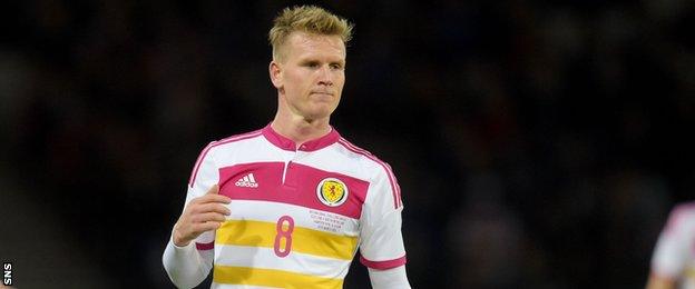 Bournemouth's Matt Ritchie made his Scotland debut, his first trip north of the border