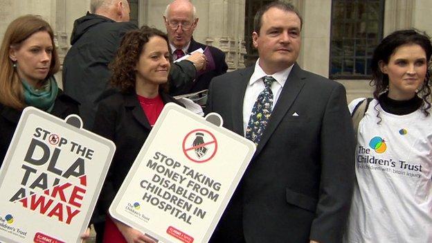 Mathieson family and campaigners outside Supreme Court