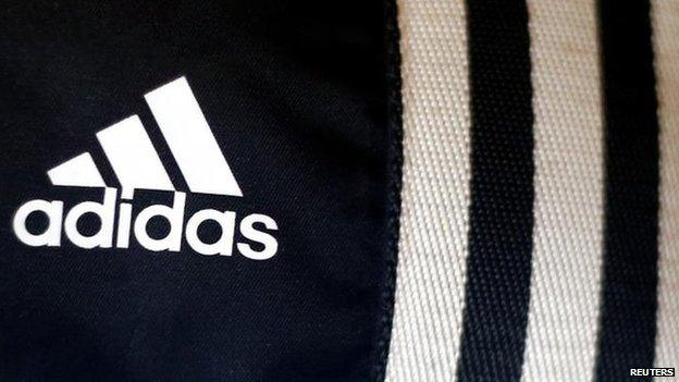 Adidas logo and stripes