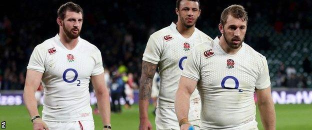 Chris Robshaw leads off England