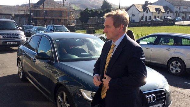 Enda Kenny arrives for meeting