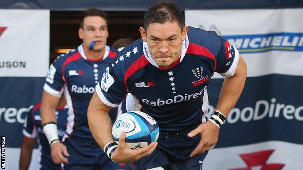 Gareth Delve captained Melbourne Rebels during his time with the Australian team