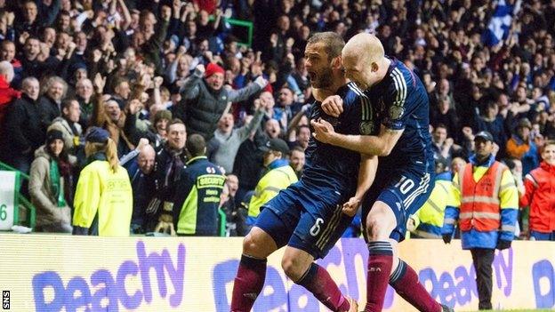 Shaun Maloney scored to give Scotland a vital win over the Republic of Ireland in November