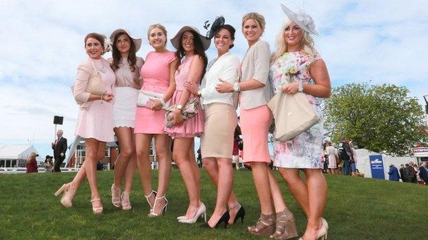 Race goers at Ladies Day 2014