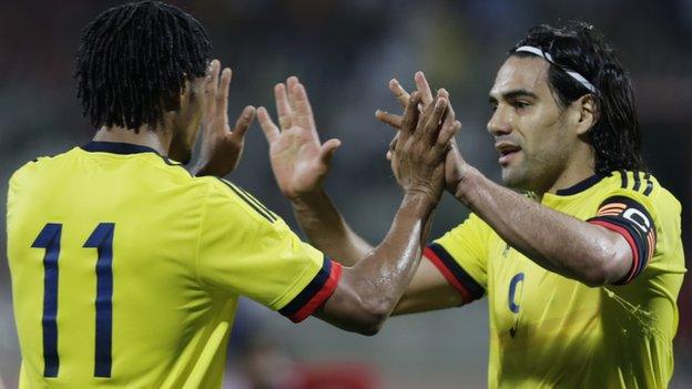 Juan Cuadrado and Radamel Falcao