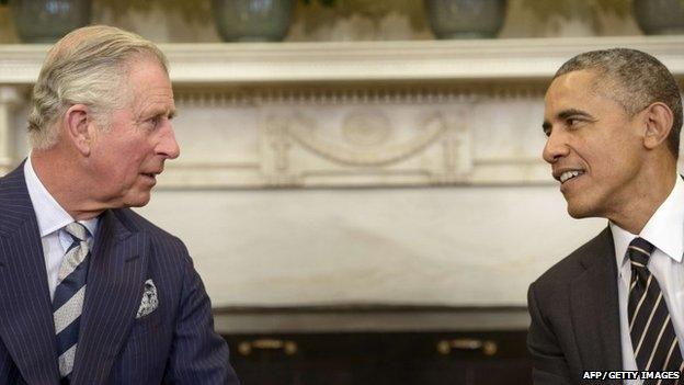 Prince Charles and President Barack Obama