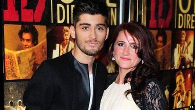 Zayn with mum, Trisha