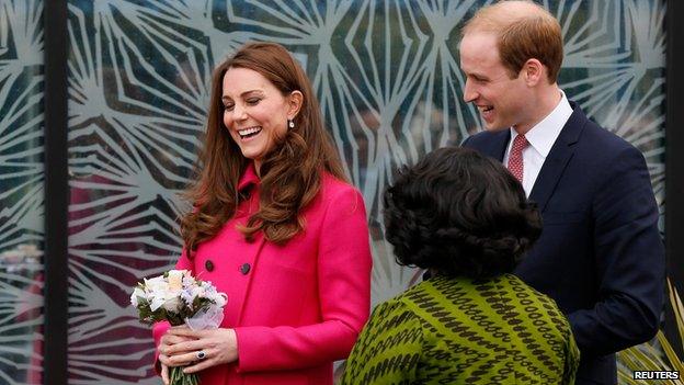 The Duke and Duchess of Cambridge meet Baroness Lawrence