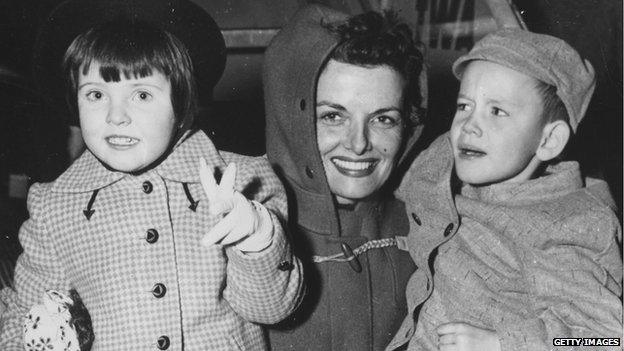 Jane Russell with son Thomas and daughter Tracy