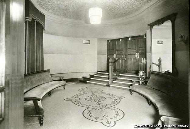 Theatre Royal Nottingham 1944 Dress Circle interior foyer