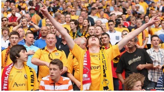 Newport County fans