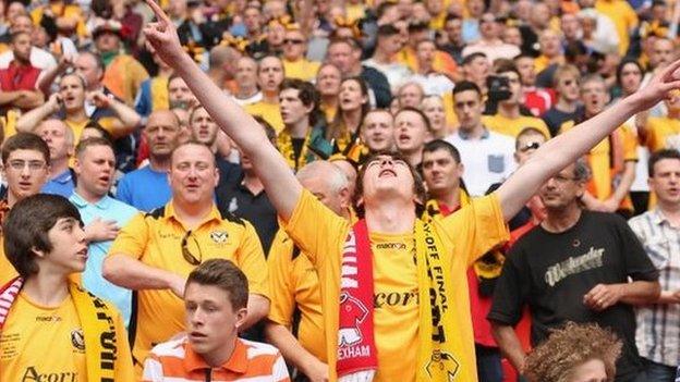 Newport County fans