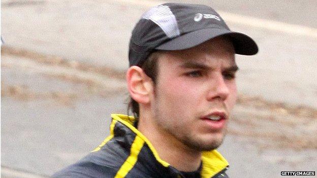 Andreas Lubitz participates in the Frankfurt City Half-Marathon on March 14, 2010 in Frankfurt, Germany