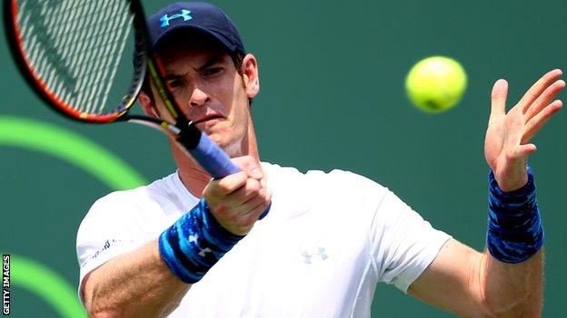 Andy Murray at the Miami Open